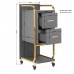 Hairdressing Trolley GABBIANO SOLO Grey-Gold